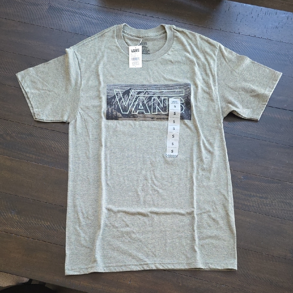 NWT Vans Mountain Boxed Ice Sage Pepper Men's T-Shirt, Size S